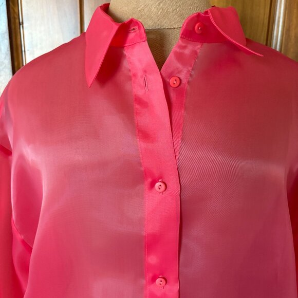 Selezza London Shirt. Size M. Red. NWOT. - Picture 4 of 8